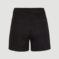 Dive High-Waist Twill Shorts | Black Out