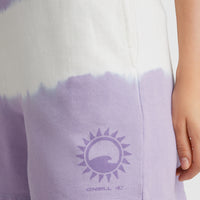 Women Of The Wave High-Waist Sweatshorts | Purple Tie Dye