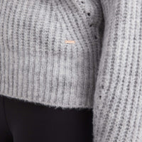 Knit Cardigan | Light Grey Melange