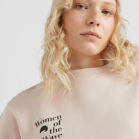 Women Of The Wave Crew Sweatshirt | Peach Whip