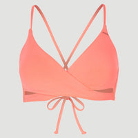 Baay Bralette Bikini Top | Neon Coral