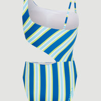 Poppy Swimsuit | Blue Towel Stripe