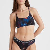 Sport Bralette Bikini Set | Black Future Fade