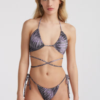 Kat Becca Women Of The Wave Triangle Bikini Set | Grey Tie Dye
