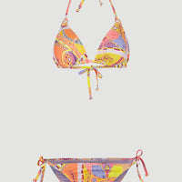 Capri - Bondey Triangle Bikini Set | Yellow Scarf Print