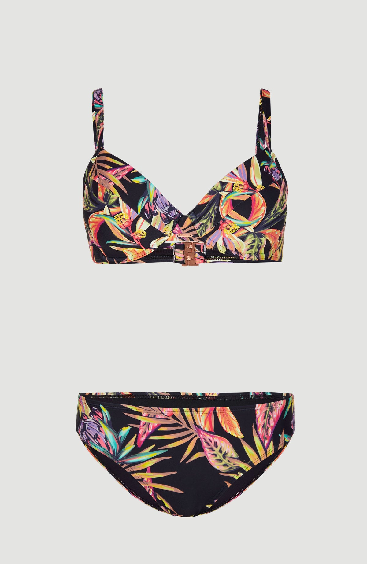 Julia Wb - Rita Moulded Wire Bikini Set | Black Tropical Flower – O\'Neill