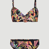 Julia Wb - Rita Moulded Wire Bikini Set | Black Tropical Flower