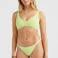 Terry Lucia Longline Triangle Bikini Set | Sunny Lime