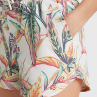 Anglet Swim Shorts | White Tropical Flower