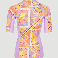 Anglet Shortsleeve UPF 50+ Sun Shirt Skin | Yellow Scarf Print