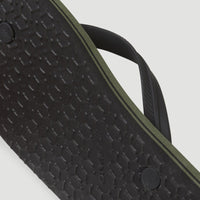 Profile Colour Block Sandals | Deep Lichen Green Colour Block