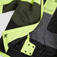 Carbon Snow Jacket | Pyranine Yellow Colour Block