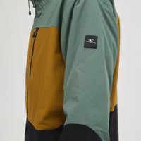 Carbon Snow Jacket | Balsam Green Colour Block