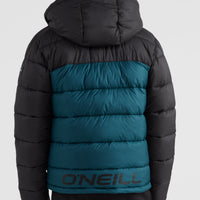 O'Riginals Puffer Jacket | Deep Teal Colour Block