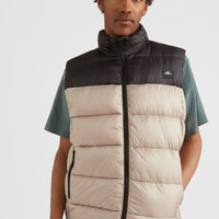 O'Riginals Puffer Vest | Crockery Colour Block