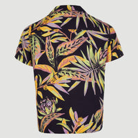 Print Shirt | Black Tropical Flower
