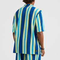 Brights Terry Shirt | Blue Towel Stripe