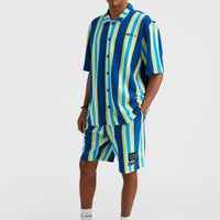 Brights Terry Shirt | Blue Towel Stripe