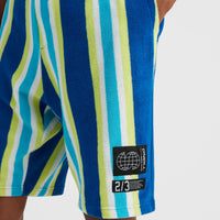 Brights Terry Short | Blue Towel Stripe