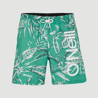 Cali Floral 16'' Swim Shorts | Green Tonal Flower