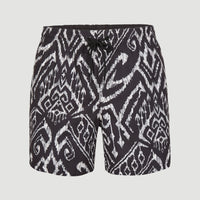 Cali Print 15'' Swim Shorts | Black Magic Carpet