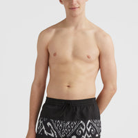 Cali Block 15'' Swim Shorts | Black Magic Carpet