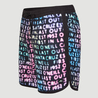 Scallop Neon 16'' Swim Shorts | Black Neon Lights