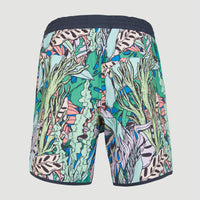 Scallop Ocean 16'' Swim Shorts | Blue Comic Seaweed