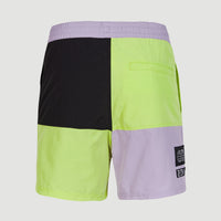 Wilder Colourblock 16'' Swim Shorts | Sunny Lime Colour Block