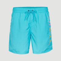 Cali Melted Print 16'' Swim Shorts | Bachelor Button