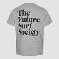 Future Surf Back T-Shirt | Silver Melee