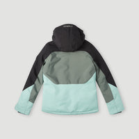 Diamond Snow Jacket | Black Out Colour Block