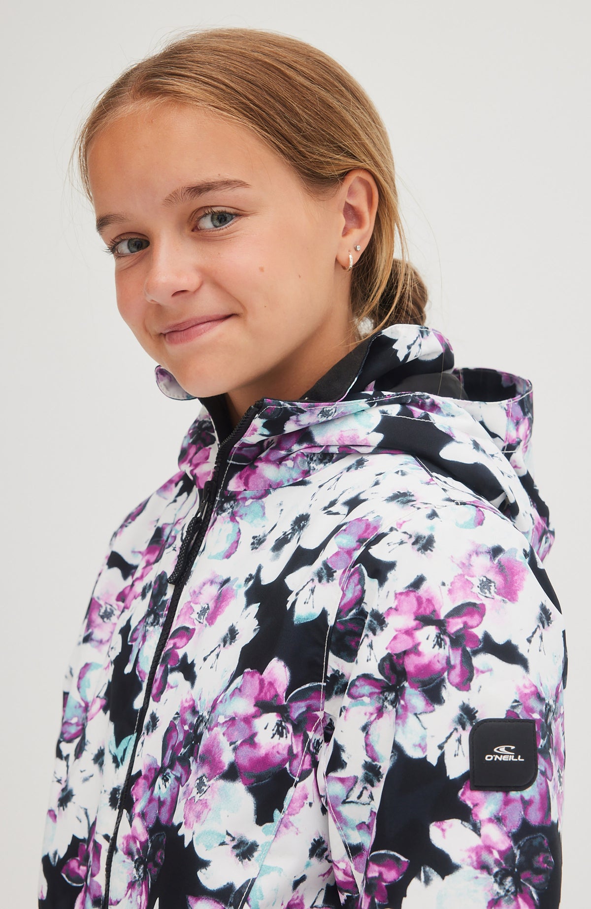 All Over Print Lite Snow Jacket | Blue Ice Flower – O'Neill