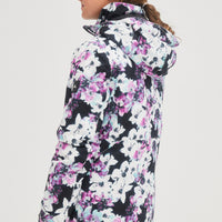 All Over Print Lite Snow Jacket | Blue Ice Flower