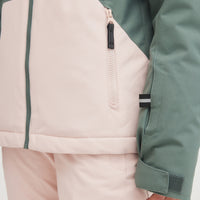 Adelite Snow Jacket | Balsam Green Colour Block