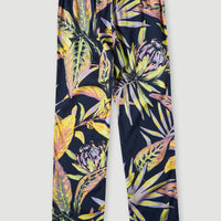 Tamah Beach Pants | Black Tropical Flower