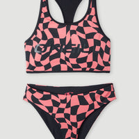 Active O'Neill Sporty Bikini Set | Pink Checkboard