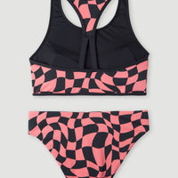 Active O'Neill Sporty Bikini Set | Pink Checkboard