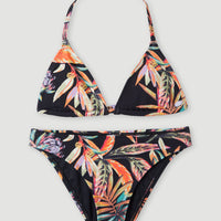 Venice Beach Party Bikini | Black Tropical Flower
