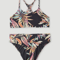 Tropics Bikini | Black Tropical Flower
