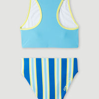 Brights Sporty Bikini | Blue Towel Stripe