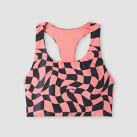 Active Sport Top | Pink Checkboard
