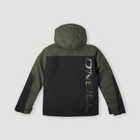 Texture Snow Jacket | Green Pet