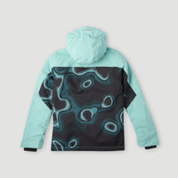 All Over Print Hammer Snow Jacket | Blue Heat Map