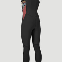 Bahia 1.5mm Front Zip Sleeveless Full Wetsuit | BLACK/TWIGGY/TEA ROSE