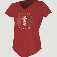 Graphic Scoop-Neck UV Shirt | Red