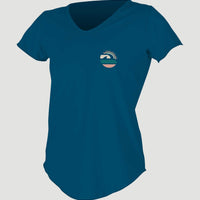 Graphic Scoop-Neck UV Shirt | Dark Blue