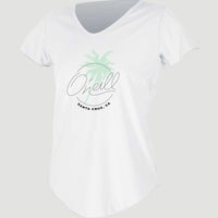 Graphic Scoop-Neck Sun Shirt | White
