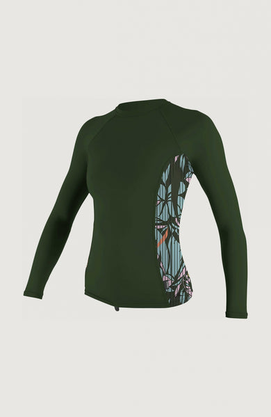 O'Neill Women Side Print Long Sleeve Rash Guard Women – O'Neill