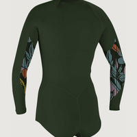 Front-Zip Longsleeve Surf Suit | Dark Green